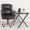 Lorell Big & Tall Mid-back Task Chair – Fabric Seat – Mid Back – 5-star Base – Black – 1 Each 3