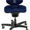 Flash Furniture HERCULES Series Full-Back Contoured Stacking Chair With Sled Base, Blue 3
