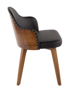 LumiSource Ahoy Chair, Walnut/Black 2