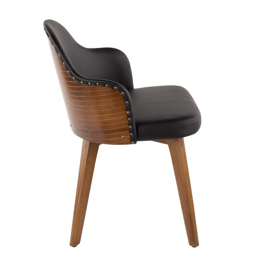 LumiSource Ahoy Chair, Walnut/Black - Image 2
