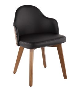 LumiSource Ahoy Chair, Walnut/Black