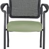 Office Star™ Deluxe Ergonomic Wood Mid-Back Bankers Chair, Black 3