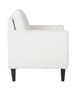 LumiSource Wendy Contemporary Arm Chair, Cream/Black 2