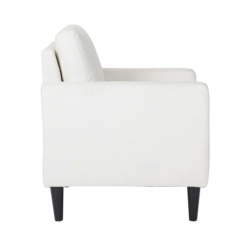 LumiSource Wendy Contemporary Arm Chair, Cream/Black - Image 2