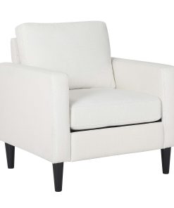 LumiSource Wendy Contemporary Arm Chair, Cream/Black