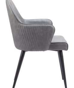 Zuo Silloth Dining Accent Chair, Gray 2