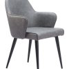 Zuo Aimee Dining Chairs, Cream, Set Of 2 Chairs 3