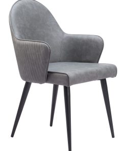 Zuo Silloth Dining Accent Chair, Gray