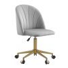 Flash Furniture Overstuffed Ergonomic LeatherSoft™ Faux Leather High-Back Swivel Chair, Black 3