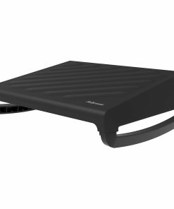 Fellowes Breyta Adjustable Footrest Black - Black - 1 Each