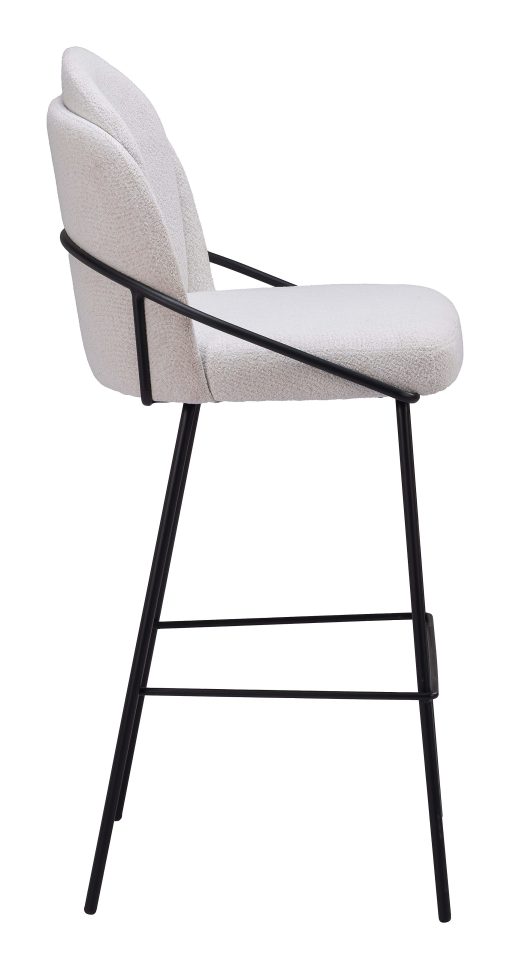 Zuo Jambi Barstools, Ivory, Set Of 2 Barstools - Image 2