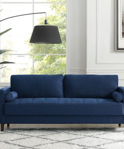 Lifestyle Solutions Lillian Sofa, Navy Blue 2