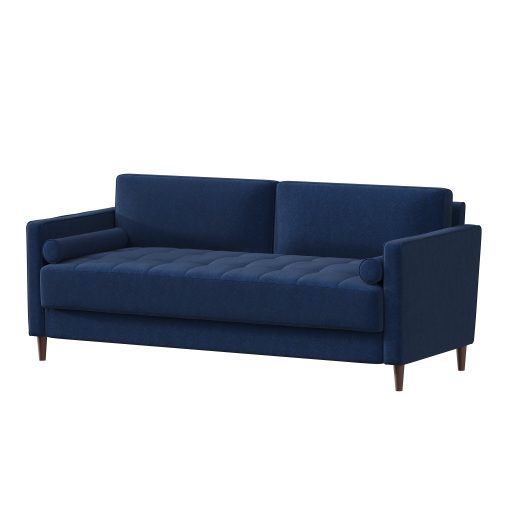 Lifestyle Solutions Lillian Sofa, Navy Blue