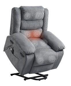 Bestier Power Lift Cordura Plus Recliner Accent Chair With Massage And Heating, Gray 2