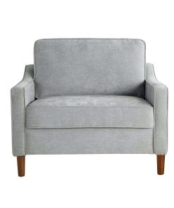 Lifestyle Solutions Shendi Fabric Guest Chair, Light Gray 2