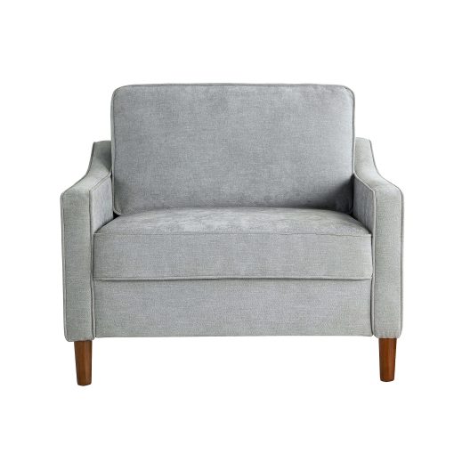 Lifestyle Solutions Shendi Fabric Guest Chair, Light Gray - Image 2