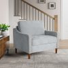 Lifestyle Solutions Shendi Fabric Guest Chair, Light Gray
