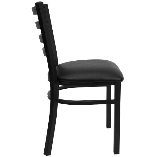 Flash Furniture HERCULES Ladder Back Restaurant Chair, Black - Image 2