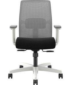 HON Ignition Low-back Task Chair – Black Seat Color – Fog Back Color – Mesh Back Material – Designer White Frame Color – Low Back – 1 Each 2