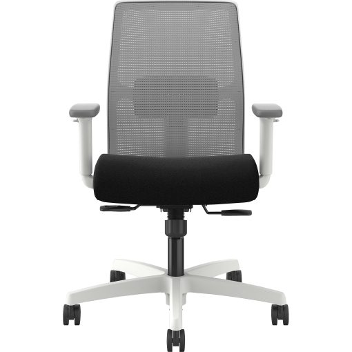 HON Ignition Low-back Task Chair - Black Seat Color - Fog Back Color - Mesh Back Material - Designer White Frame Color - Low Back - 1 Each - Image 2