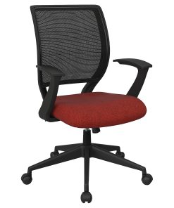 Office Star™ Work Smart Mesh Task Chair, Cherry/Black 2