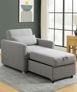 Lifestyle Solutions Serta Isla Convertible Chair, Gray 2