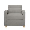 Bush Furniture Fairfax Ergonomic Fabric Mid Century Mid Back Modern Desk Chair for Home Office, Cool Beige Fabric, Standard Delivery 4