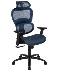 Flash Furniture LO Ergonomic Mesh High-Back Office Chair, Blue 2