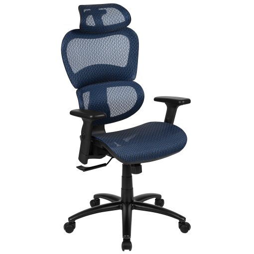 Flash Furniture LO Ergonomic Mesh High-Back Office Chair, Blue - Image 2