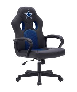Imperial NFL Vision Faux Leather/Mesh High-Back Computer Gaming Chair, Dallas Cowboys