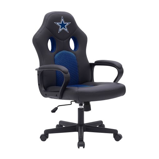 Imperial NFL Vision Faux Leather/Mesh High-Back Computer Gaming Chair, Dallas Cowboys