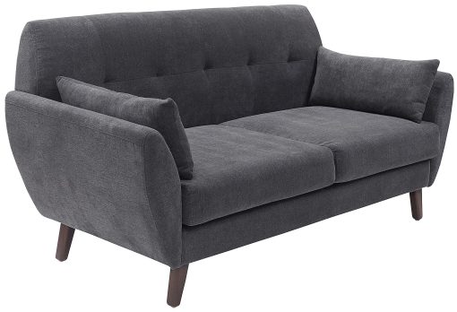 Serta® Artesia Collection Loveseat, Slate Gray/Chestnut - Image 2