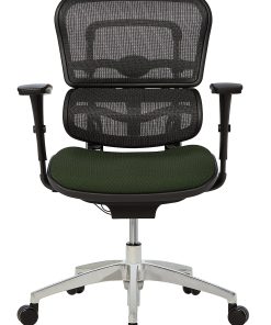 WorkPro® 12000 Series Ergonomic Mesh/Premium Fabric Mid-Back Chair, Black/Olive, BIFMA Compliant 2