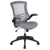 Lorell® Fuze Modular Bonded Leather Left-Arm Lounge Chair, Black 3