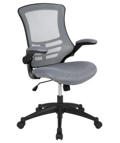 Flash Furniture Ergonomic Mid-Back Mesh Drafting Chair, Gray