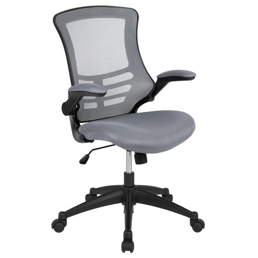 Flash Furniture Ergonomic Mid-Back Mesh Drafting Chair, Gray