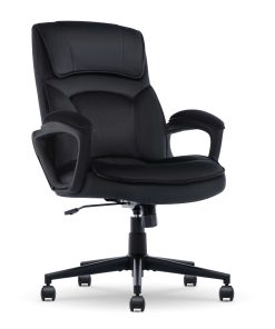 Serta® Comfort Classic Ergonomic Fabric High-Back Executive Office Chair, Black