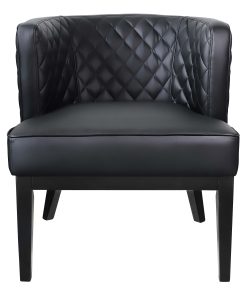 Boss Office Products Ava CaressoftPlus Accent Chair, Black 2
