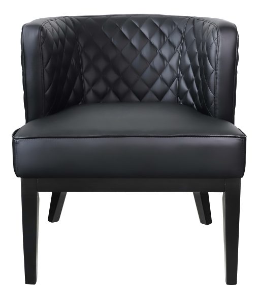 Boss Office Products Ava CaressoftPlus Accent Chair, Black - Image 2