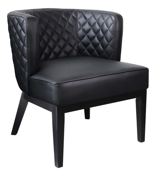 Boss Office Products Ava CaressoftPlus Accent Chair, Black