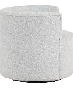 Office Star Cleo Fabric Swivel Accent Chair, Fog/Sterling 2