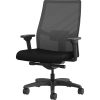 Flash Furniture Vinyl Comfortable Stackable Steel Side Chair, Black 4