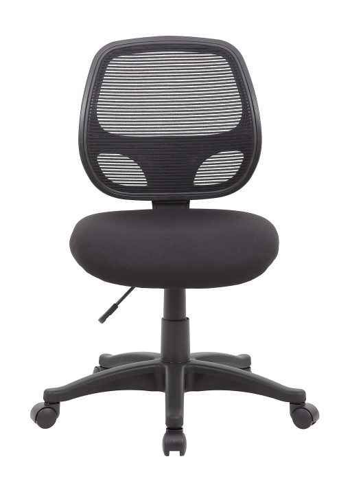 Boss Office Products Commercial Grade Ergonomic Mesh High-Back Task Chair, Black - Image 2