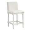 Office Star Kaylee Counter Height Spindle Counter Stool, Linen/Antique White