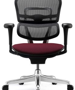 WorkPro® 12000 V2 Series Ergonomic Mesh/Fabric High-Back Office Chair, Burgundy/Black, BIFMA Compliant