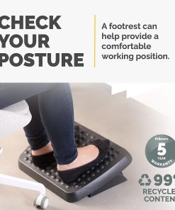 Fellowes® Standard Footrest, Free-floating with Dual Height Position, Graphite 2