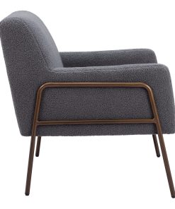 Zuo Charleston Accent Chair, Gray 2