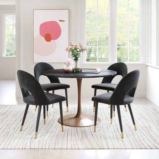 Zuo Menlo Dining Accent Chairs, Black, Set Of 2 Chairs - Image 2