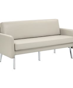 Office Star Lounge Sofa, 33-1/2”H x 63-1/2”W x 28-3/4”D, Cream