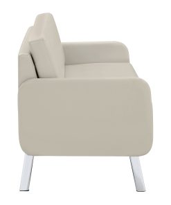 Office Star Lounge Sofa, 33-1/2”H x 63-1/2”W x 28-3/4”D, Cream 2